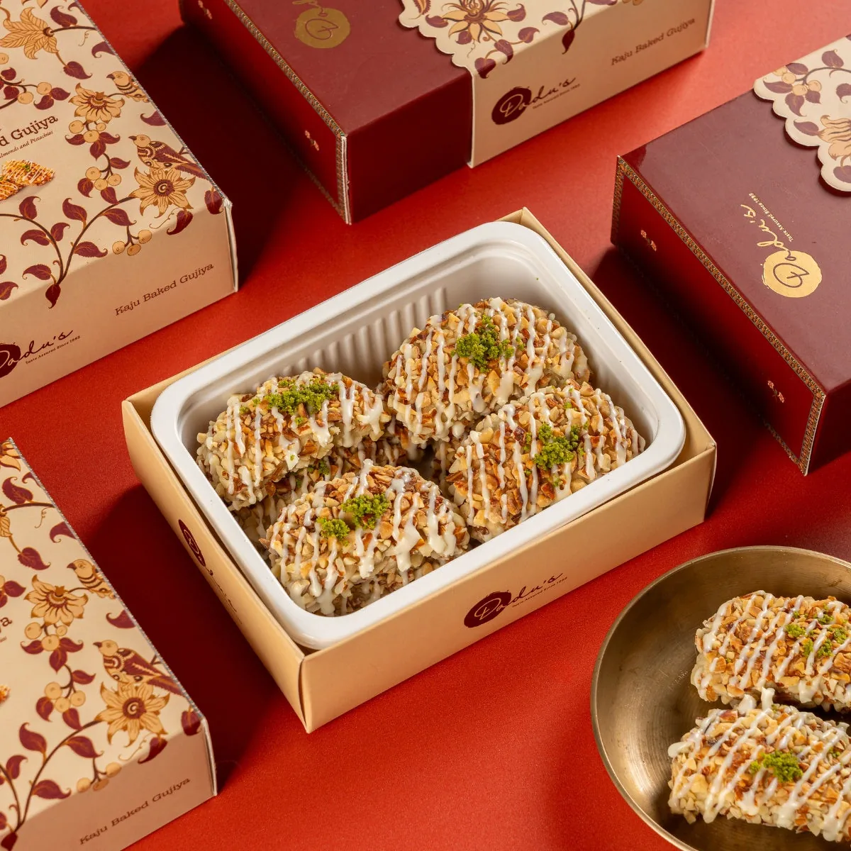 Dadu's Kaju Baked Gujia | Authentic Hyderabad Mithai | Baked Cashew Stuffed Festive Sweet