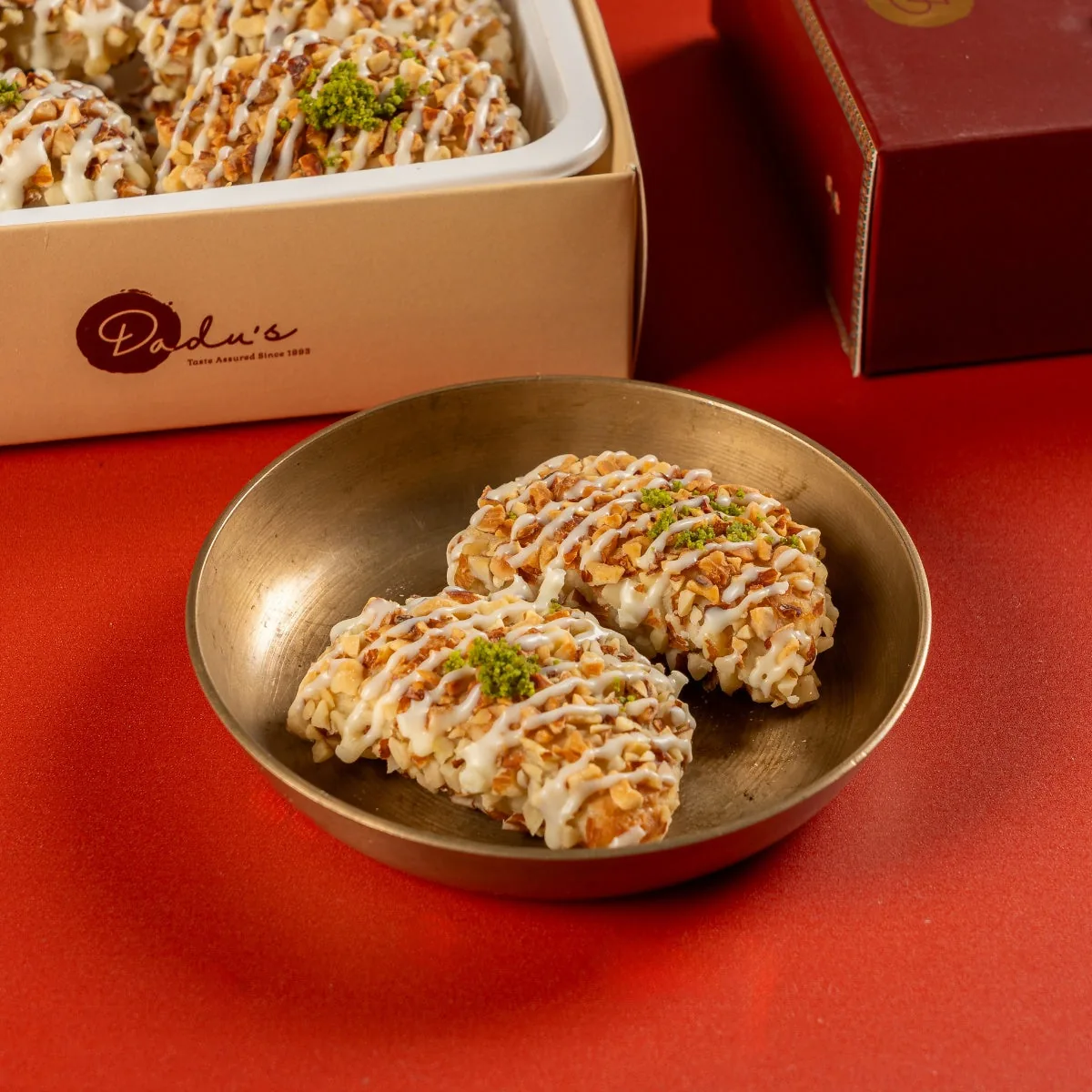 Dadu's Kaju Baked Gujia | Authentic Hyderabad Mithai | Baked Cashew Stuffed Festive Sweet-2