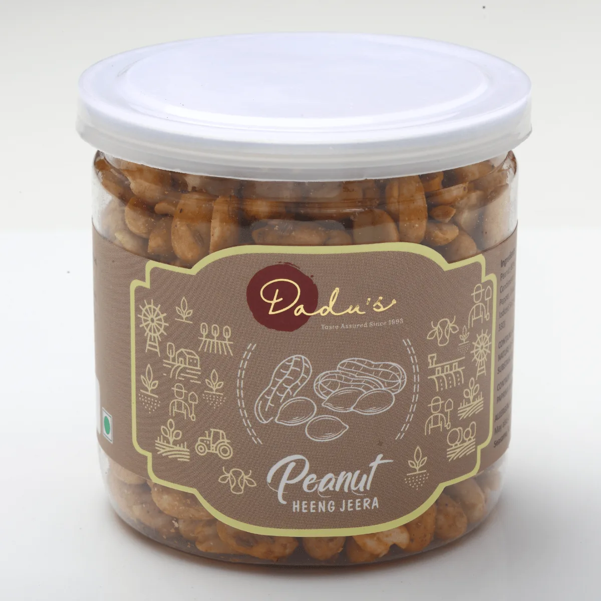 Dadu's Peanut Hing Jeera | Roasted Savory Snack | Cumin Asafoetida Seasoning 230 gm