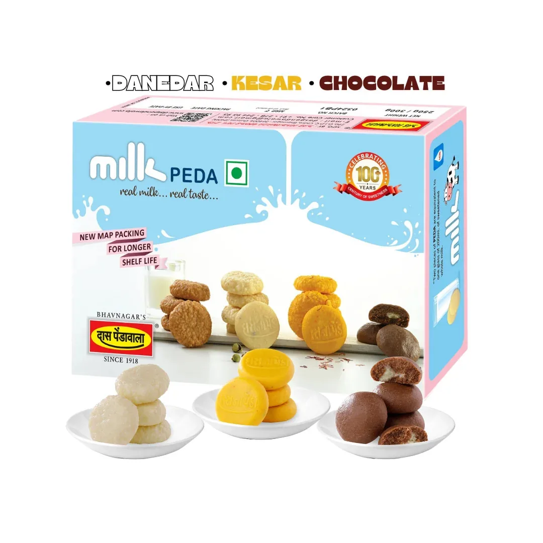 Das Pendawala Assorted Mix Peda | Gujarati Mithai Box | Individually MAP Packed