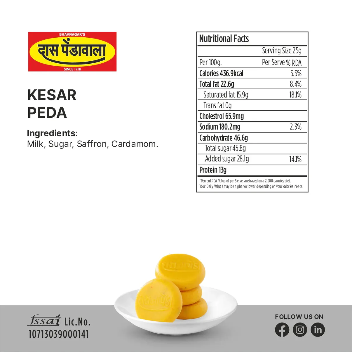 Das Pendawala Assorted Mix Peda | Gujarati Mithai Box | Individually MAP Packed-2