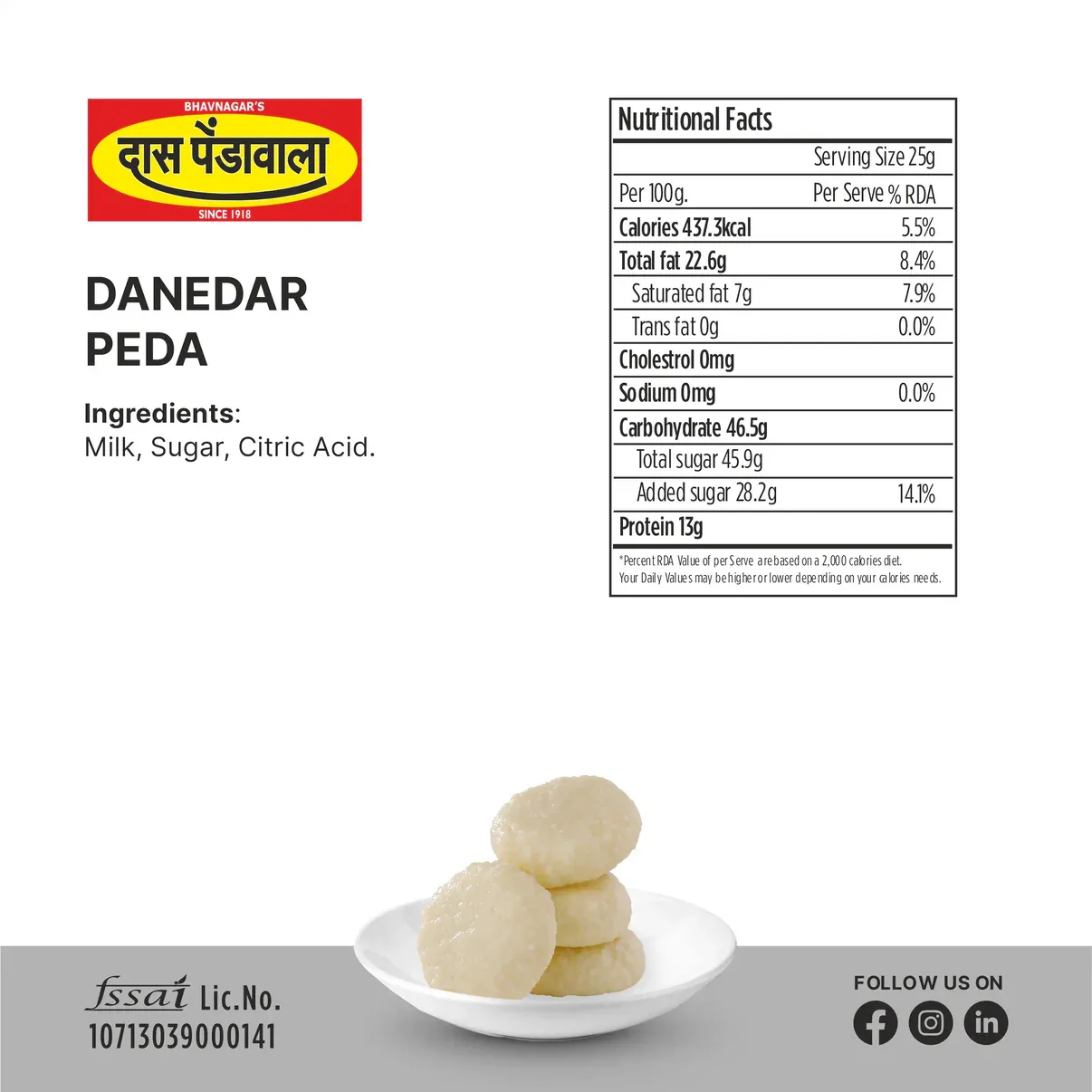 Das Pendawala Assorted Mix Peda | Gujarati Mithai Box | Individually MAP Packed-3