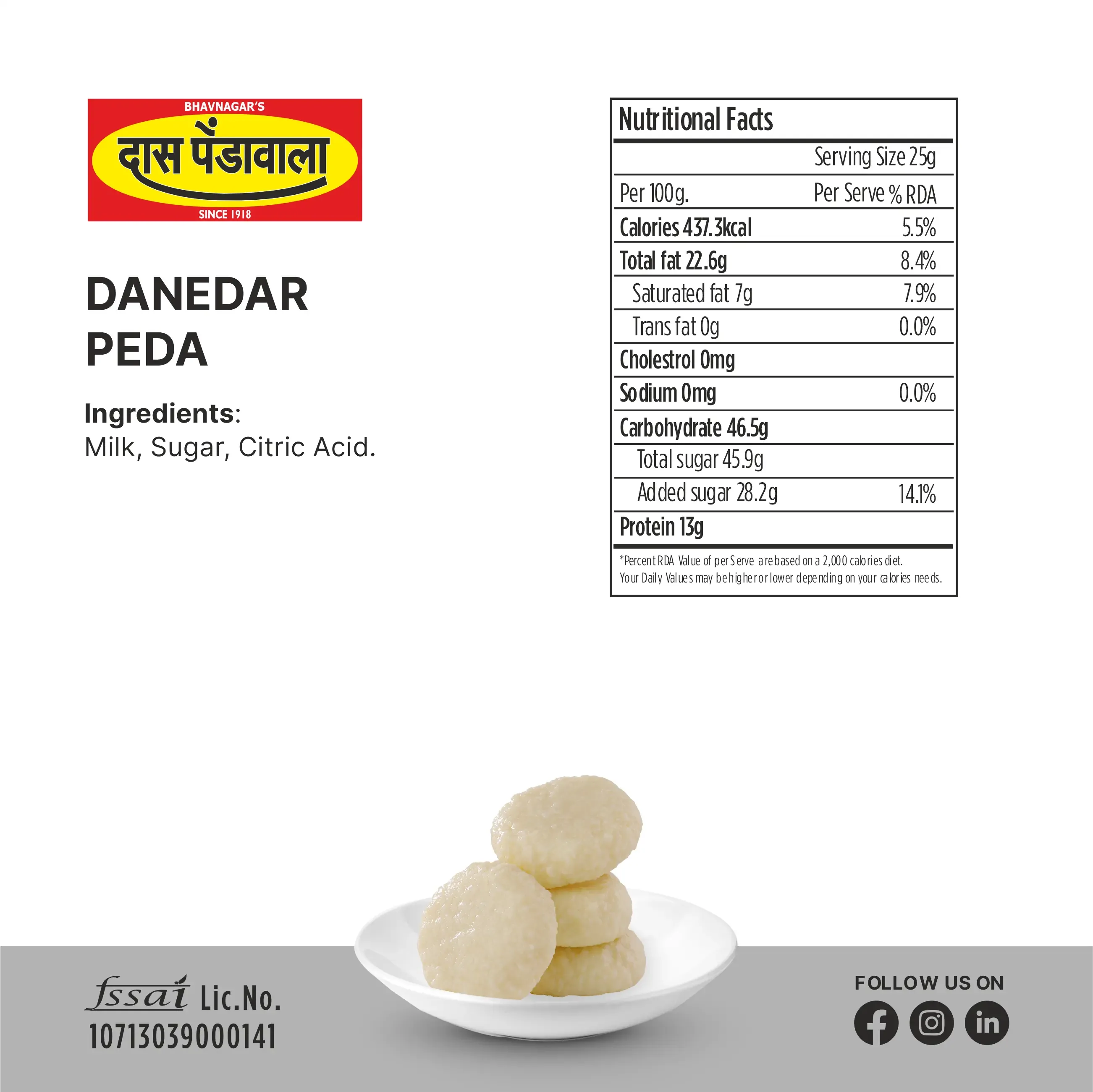 Das Pendawala Danedar Peda | Authentic Bhavnagari Sweet | Granular Milk Mithai-2