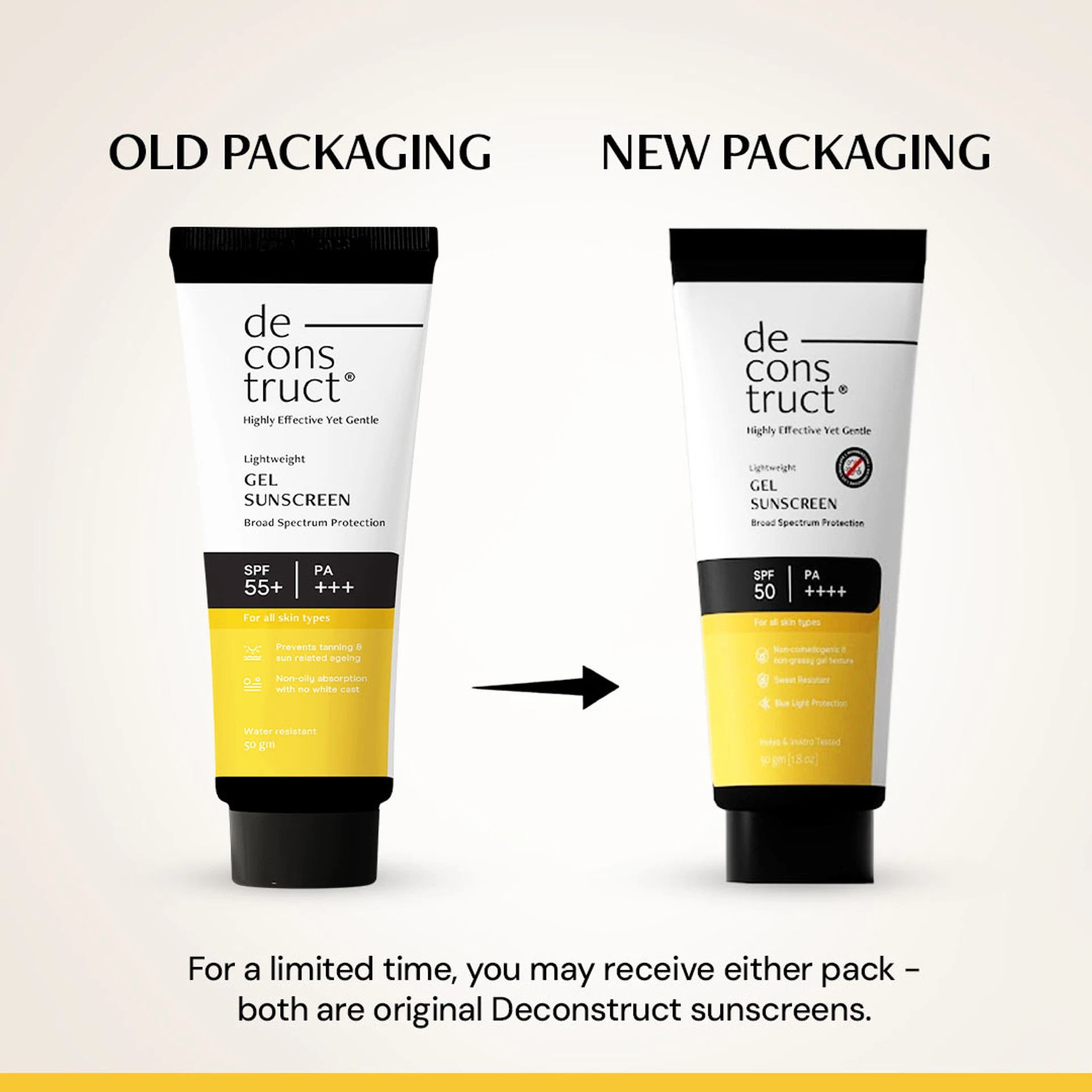 Deconstruct Sun Protect Duo | Vitamin C Face Serum and Gel Sunscreen Combo | Brightening and UV Protection-1
