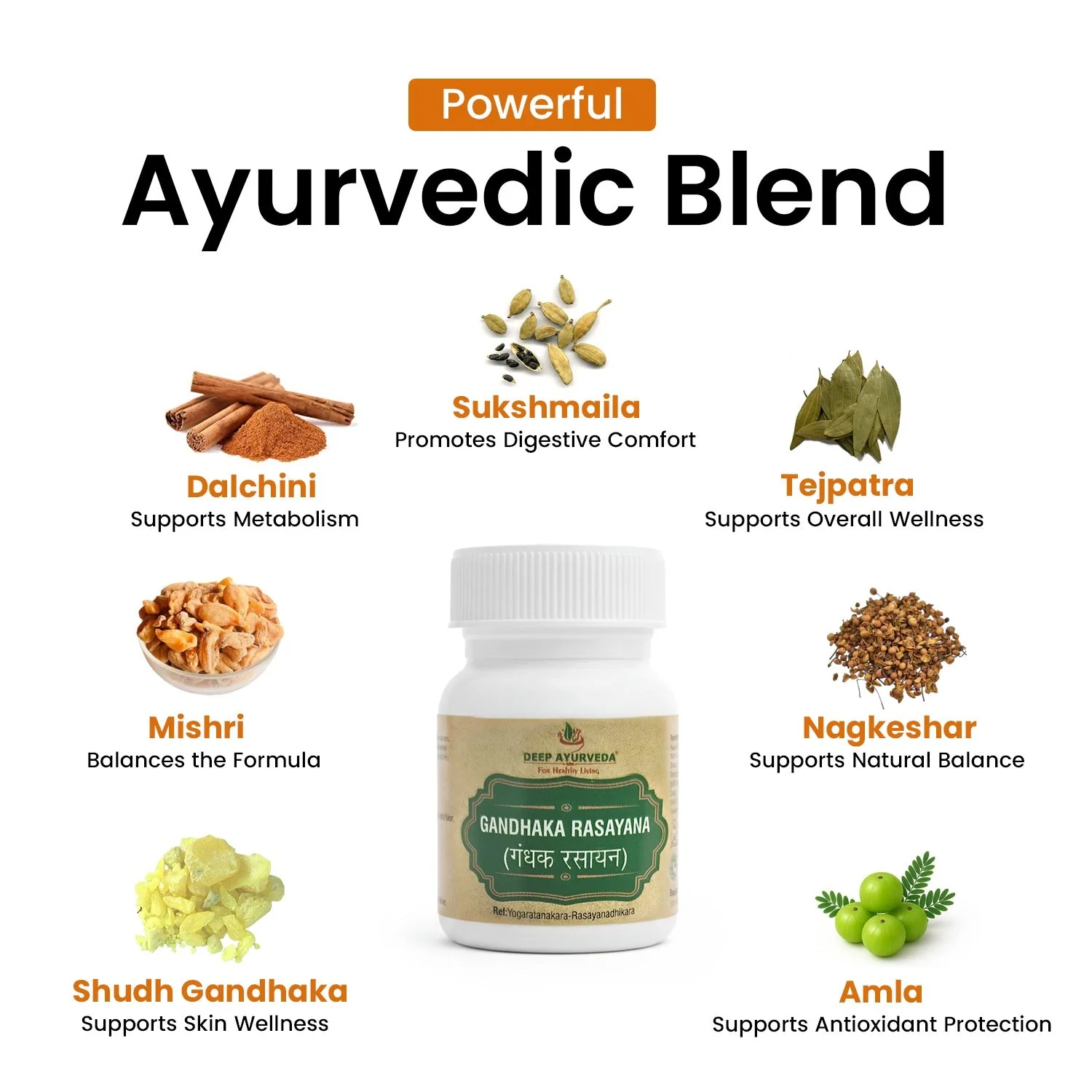 Deep Ayurveda Gandhak Rasayan Vati | Herbal Blood Purifier | Skin Health & Detoxification Support-4