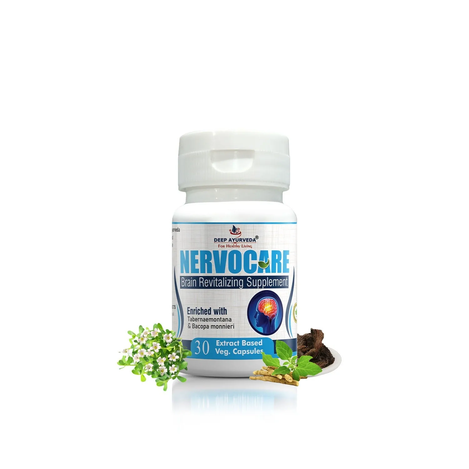 Deep Ayurveda Nervocare Veg Capsules
