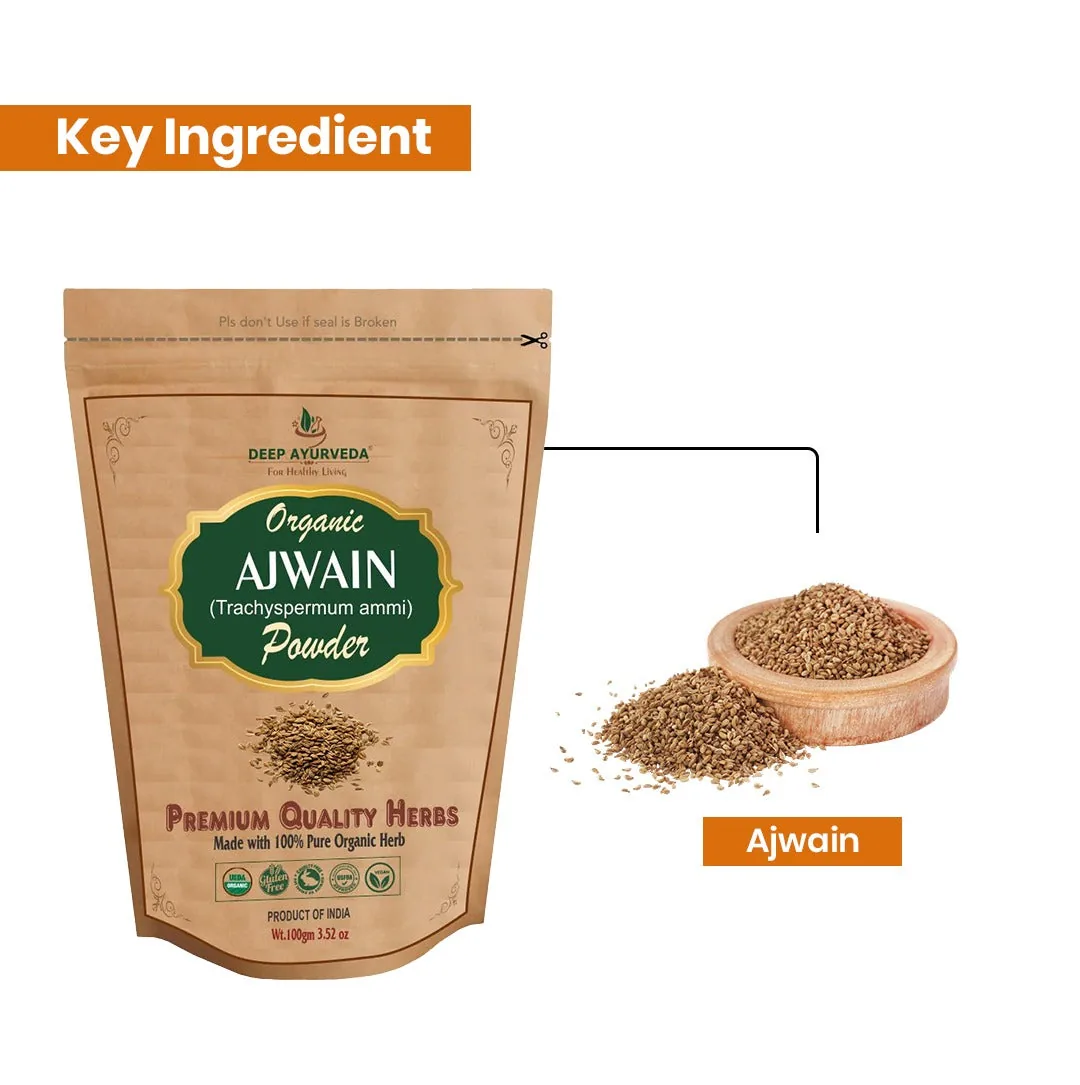 Deep Ayurveda Organic Ajwain Powder | Pure Carom Seed Ground | Digestive Wellness Support-2