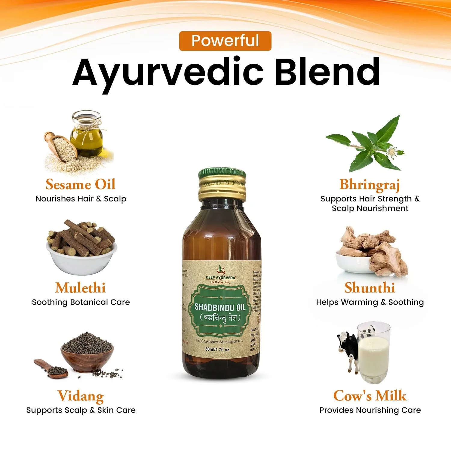 Deep Ayurveda Shadbindu Tailam | Ayurvedic Nasal Drops | Sinus & Scalp Care-3