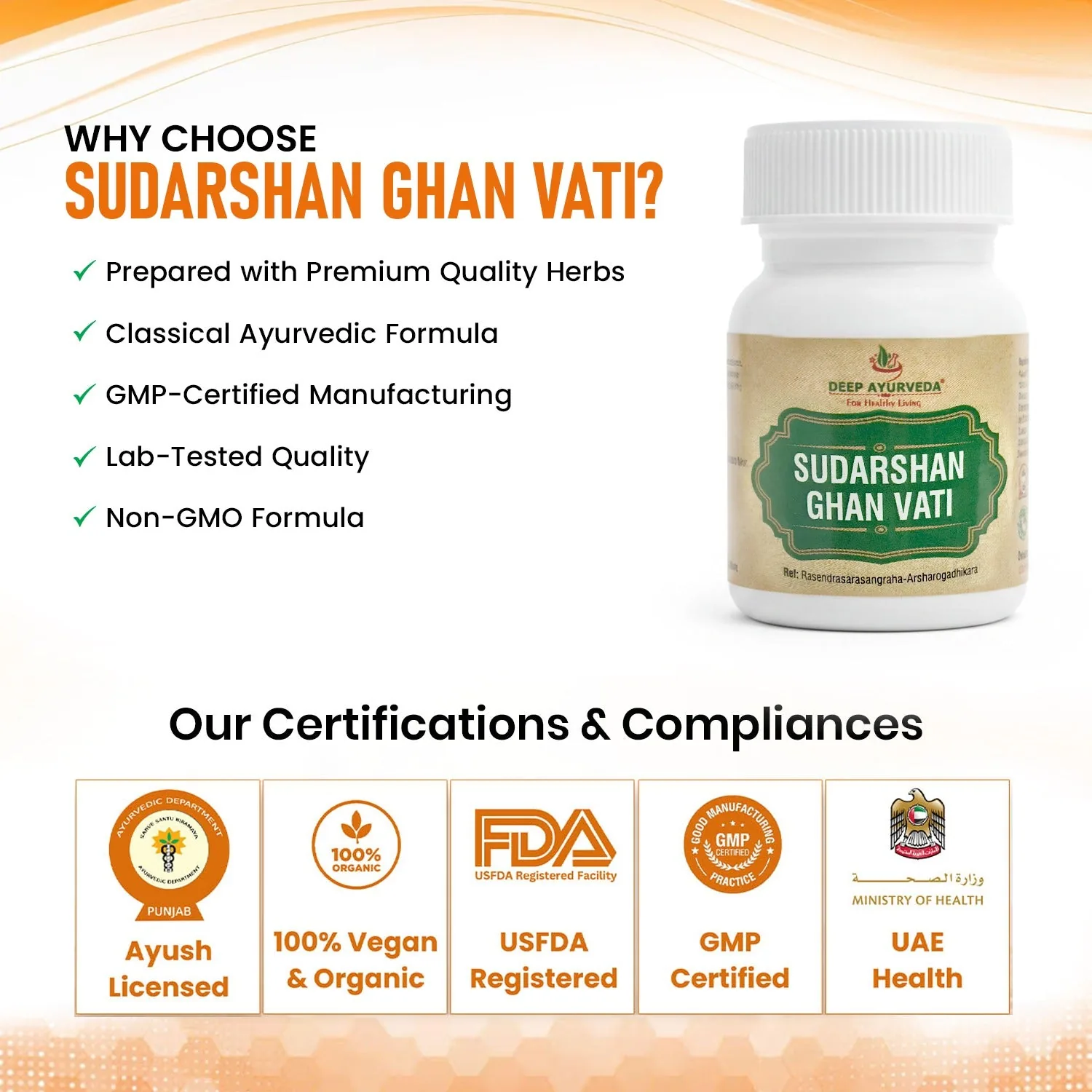 Deep Ayurveda Sudarshan Ghan Vati | Traditional Ayurvedic Tablet | Immune Support & Seasonal Wellness-2