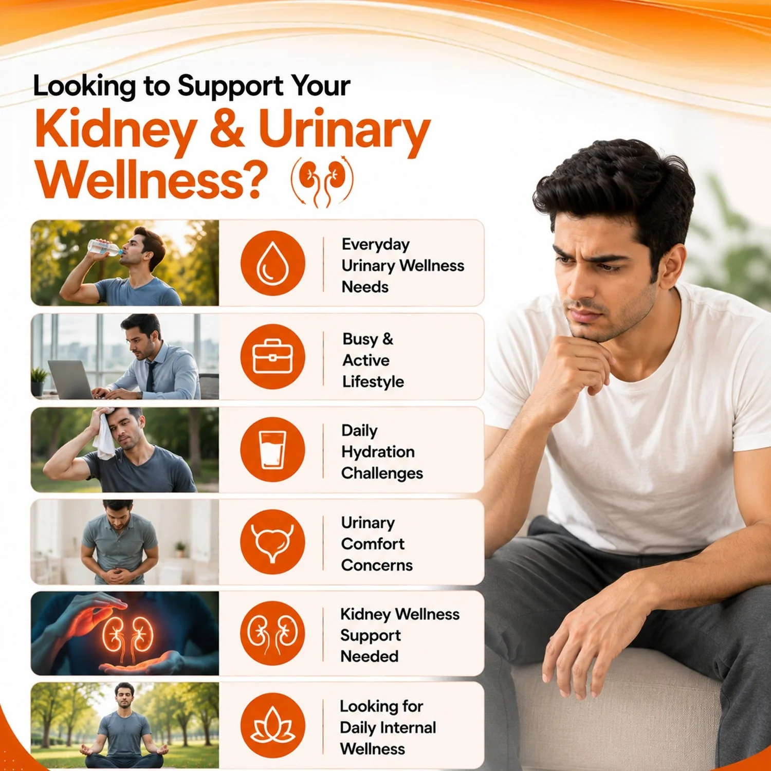 Deep Ayurveda Urocare Kidney Care Formualtion Veg Capsules | Herbal Urinary Tract & Kidney Care Supplement-2