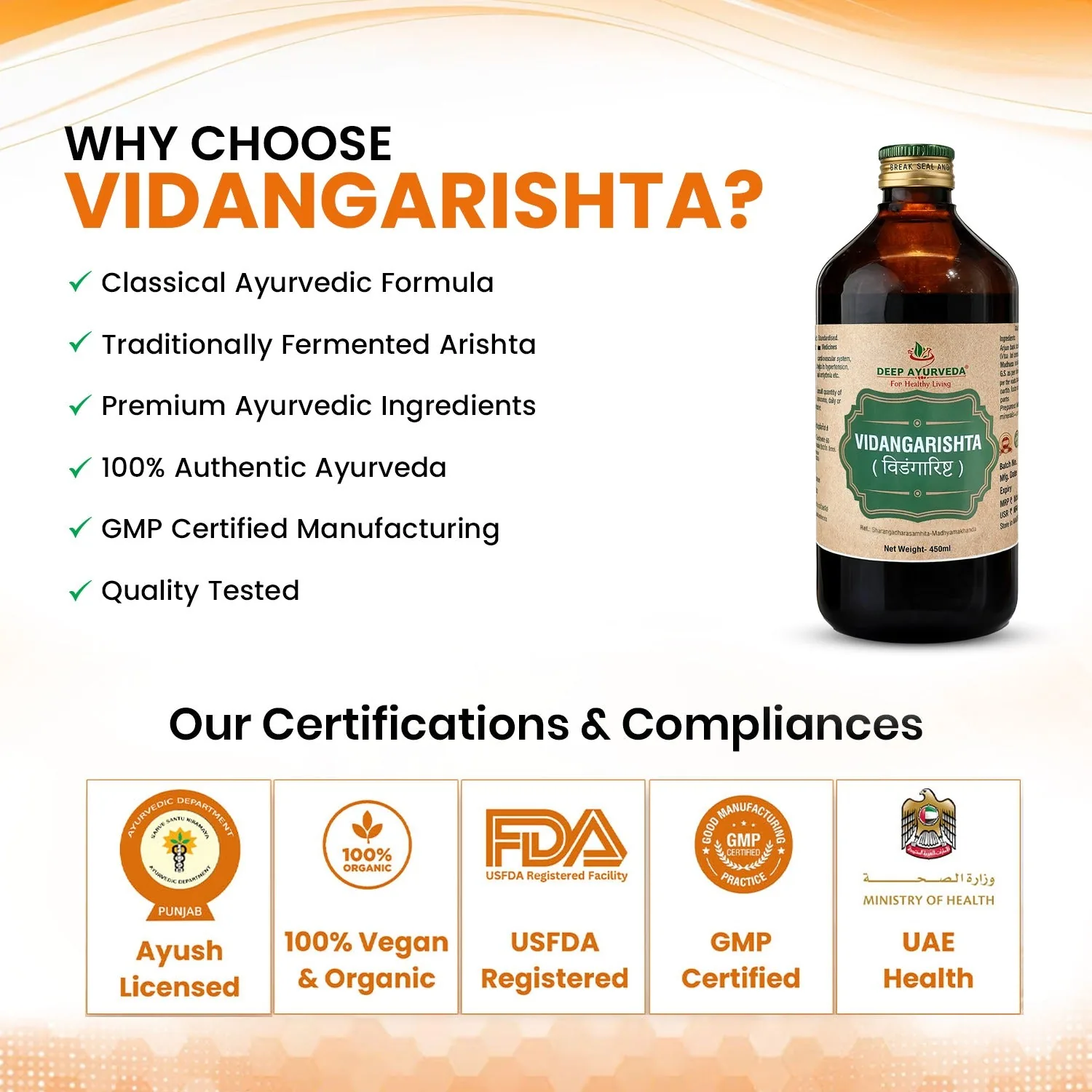 Deep Ayurveda Vidangarishta | Classical Ayurvedic Liquid Tonic | Natural Digestive & Intestinal Cleanser-5