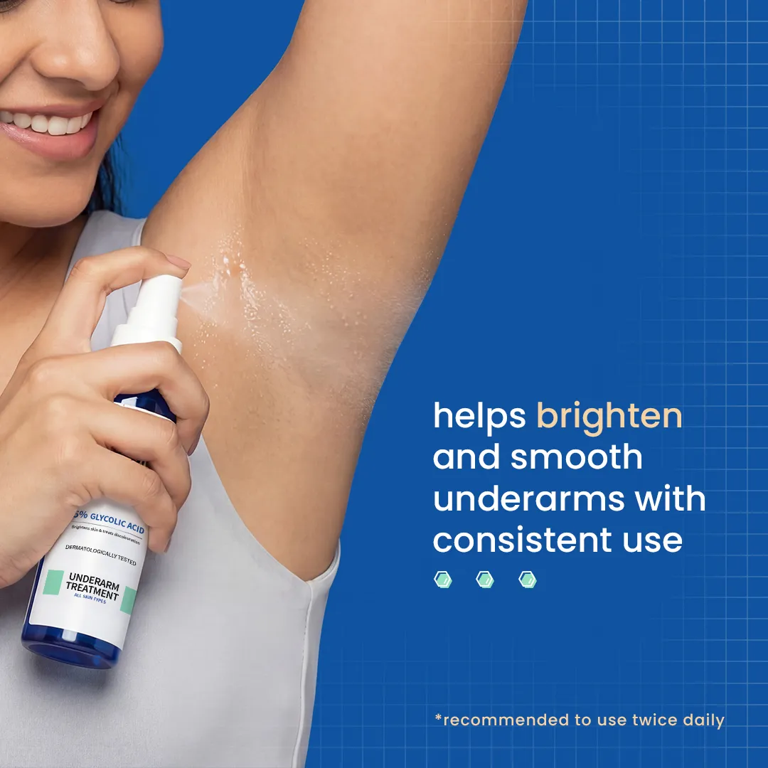Dermdoc 5% Glycolic Acid Under Arm Treatment | Exfoliating Spray | Dark Spot and Hyperpigmentation Corrector-6