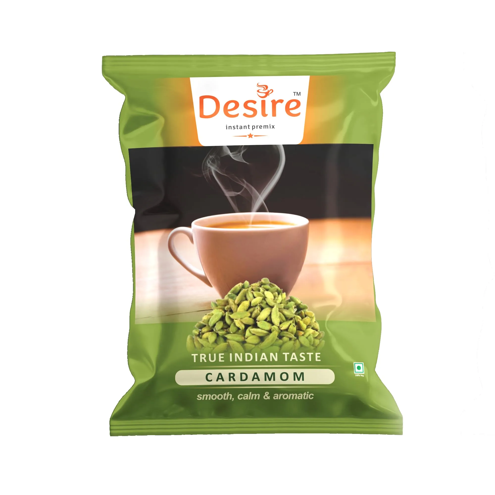 Desire Cardamom Instant Premix Tea Powder | 3-in-1 Elaichi Chai | Ready in Seconds-1