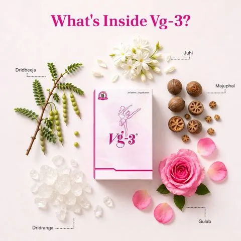 Dharmani's International Vg 3 Vaginal Tablets | Ayurvedic Suppository | Natural Intimate Care-5