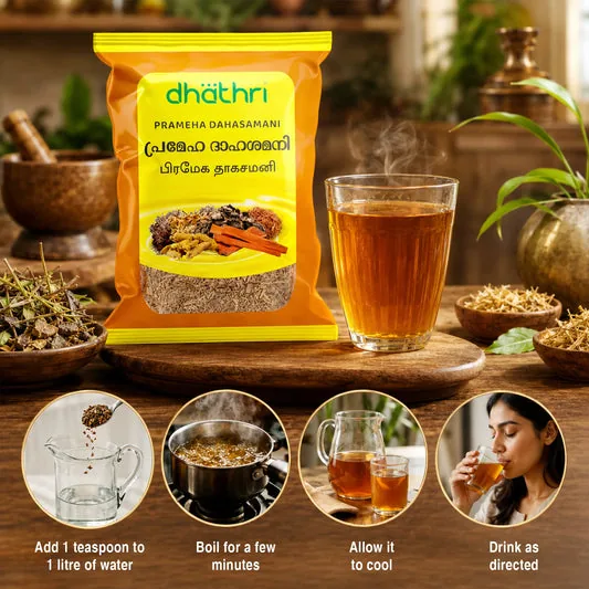 Dhathri Ayurveda Prameha Dahasamani | Herbal Drinking Water Mix | Natural Body Coolant and Thirst Quencher-2