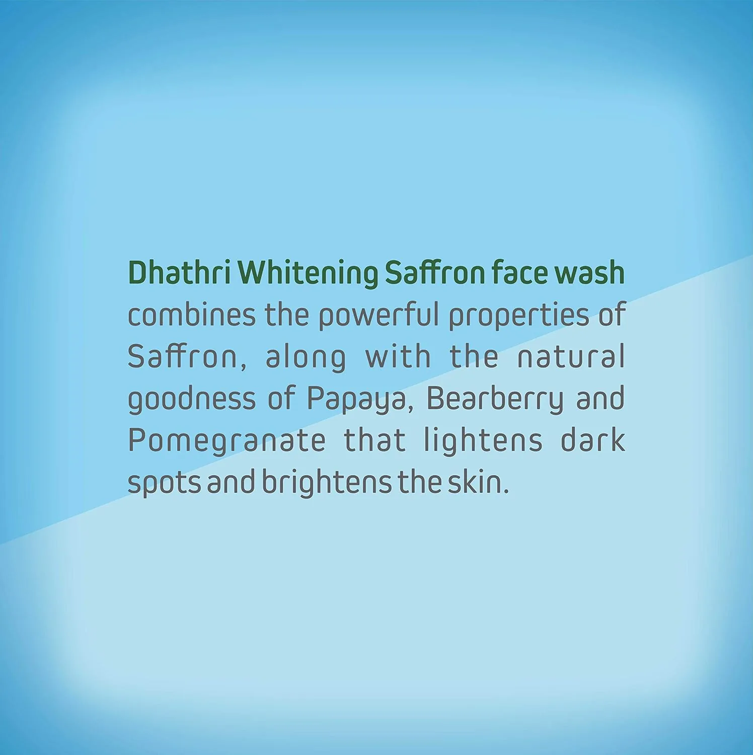 Dhathri Ayurveda Whitening Saffron Face Wash | Brightening Cleanser | Dark Spot Reduction-1