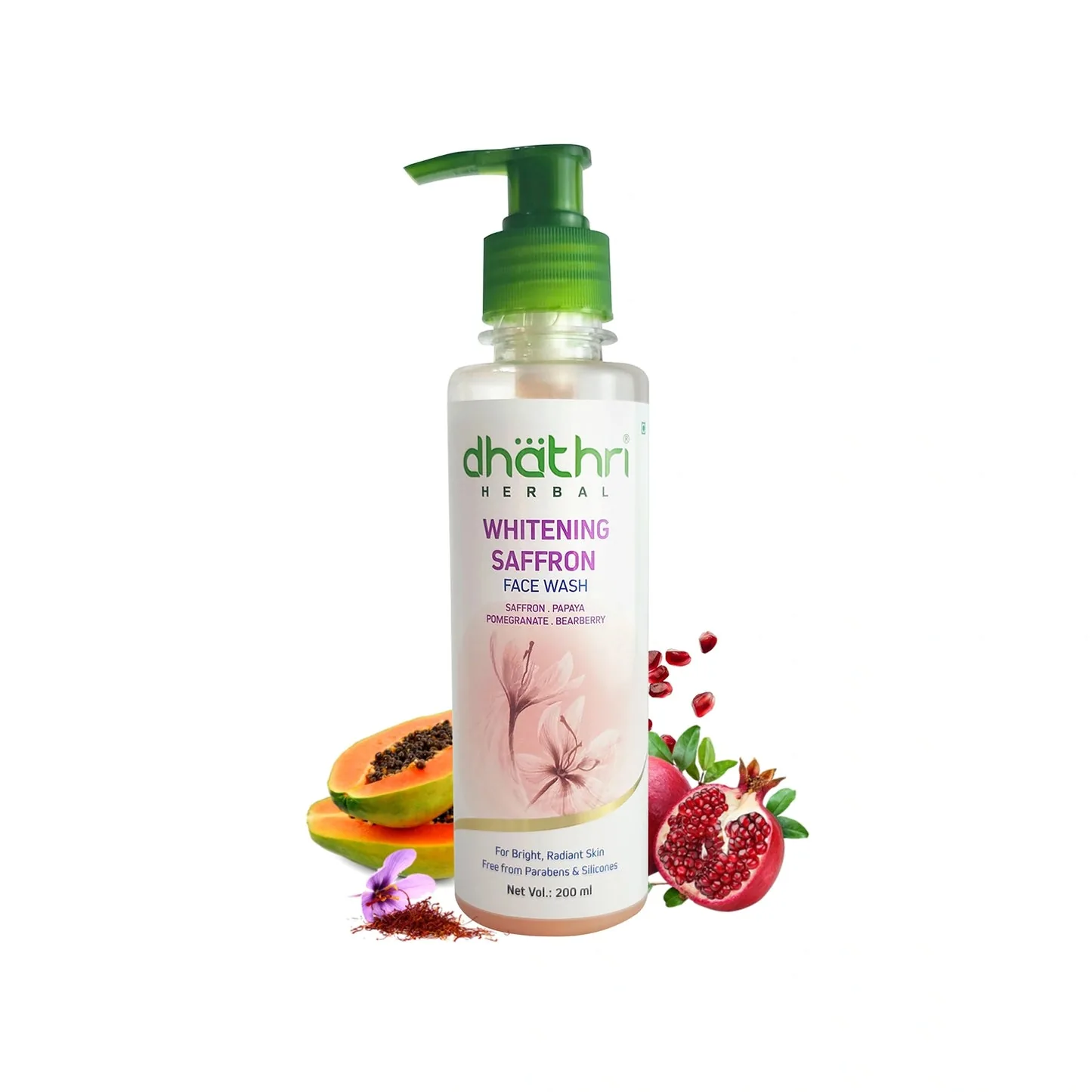 Dhathri Ayurveda Whitening Saffron Face Wash