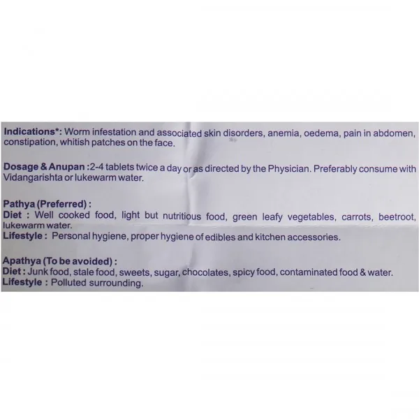 Dhootapapeshwar Krumikuthar Ras | Ayurvedic Herbomineral Tablet | Natural Gut Health and Parasite Support-5