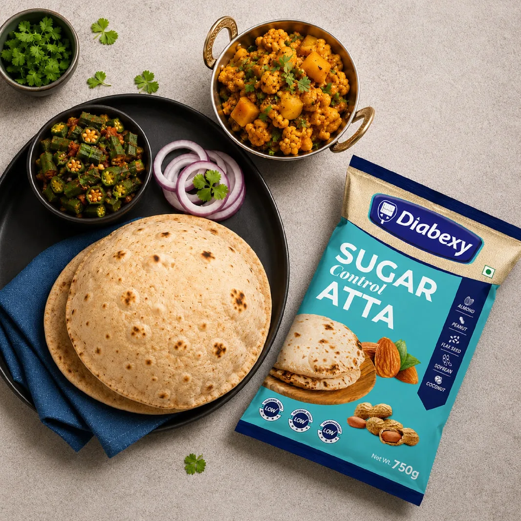 Diabexy Sugar Control Atta | Low Glycemic Load Flour | High Protein Diabetic Friendly Flour-6