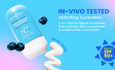 Dot & Key Blueberry Hydrating Barrier Repair Face Sunscreen SPF 50+ | Daily Moisturizing Sunscreen | UV & Blue Light Protection with 5 Ceramides-3