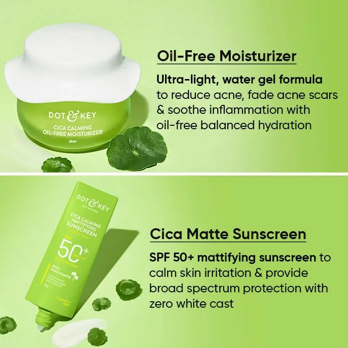Dot & Key Cica + Niacinamide C + E CSMS Routine | 4-Step Skincare Kit | For Oily & Acne Prone Skin-4