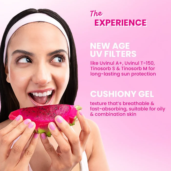 Dot & Key Dragon Fruit Bounce Sunscreen | Hydrating Gel Sunscreen | SPF 50+ PA++++ with Hyaluronic Acid & Niacinamide-7