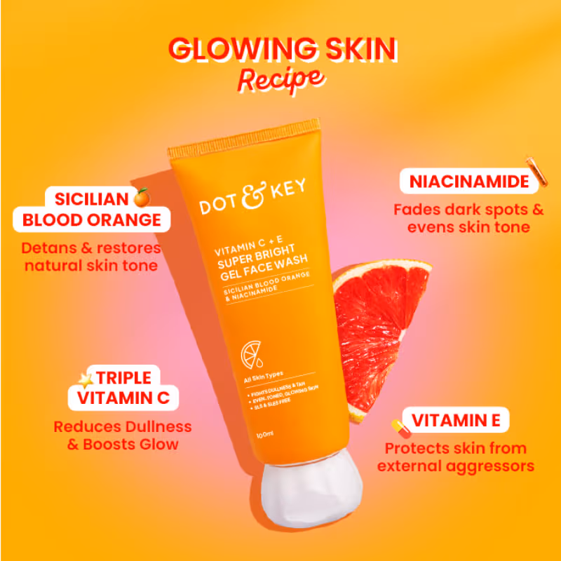 Dot & Key Vitamin C + E CSMS Routine Combo | Complete 4-Step Skincare Kit | Brightening & Sun Protection-6