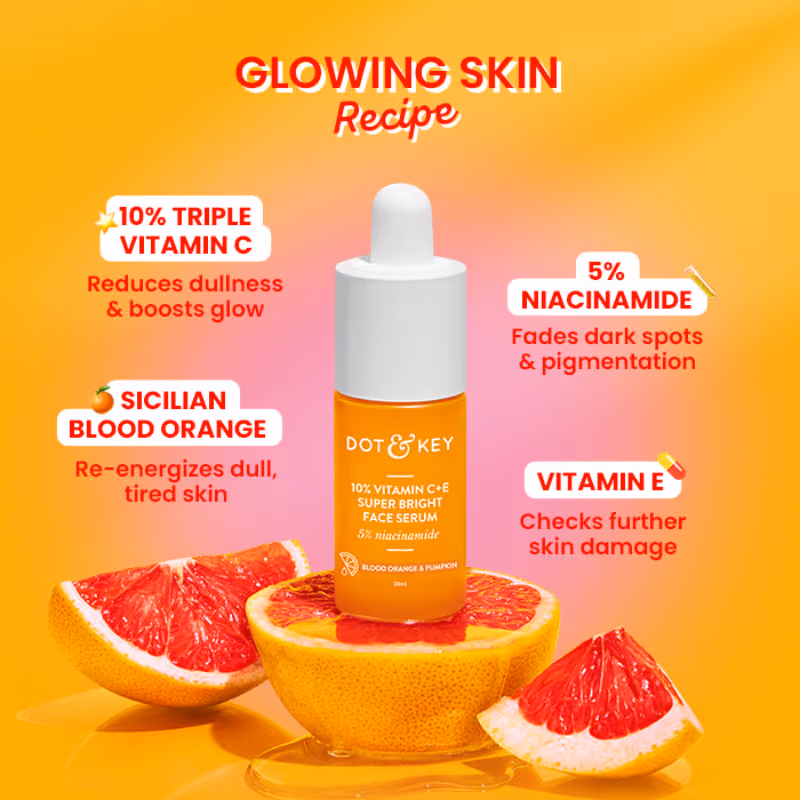 Dot & Key Vitamin C + E CSMS Routine Combo | Complete 4-Step Skincare Kit | Brightening & Sun Protection-7