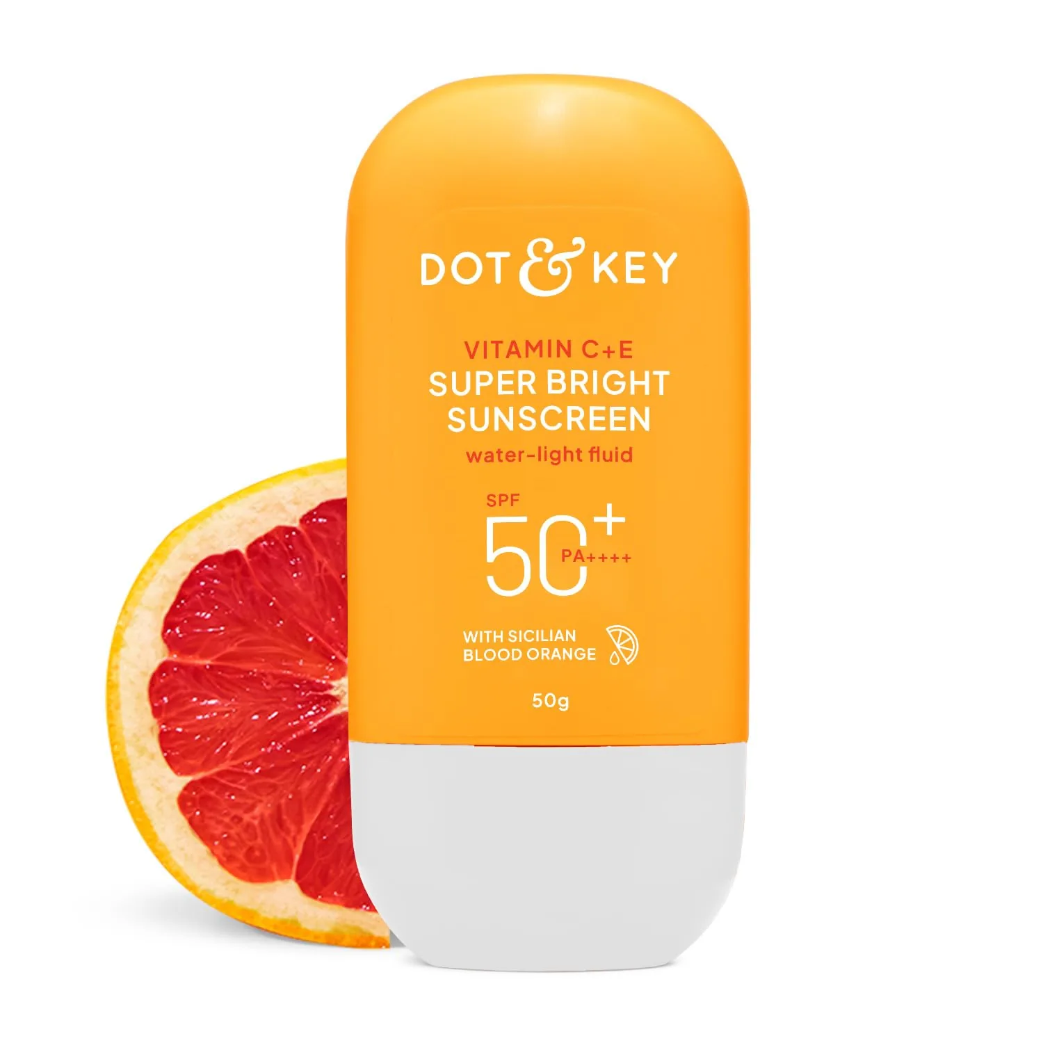 Dot & Key Vitamin C + E Super Bright Sunscreen Spf 50 | Daily Glow Sunscreen | SPF 50 PA+++ Protection with No White Cast