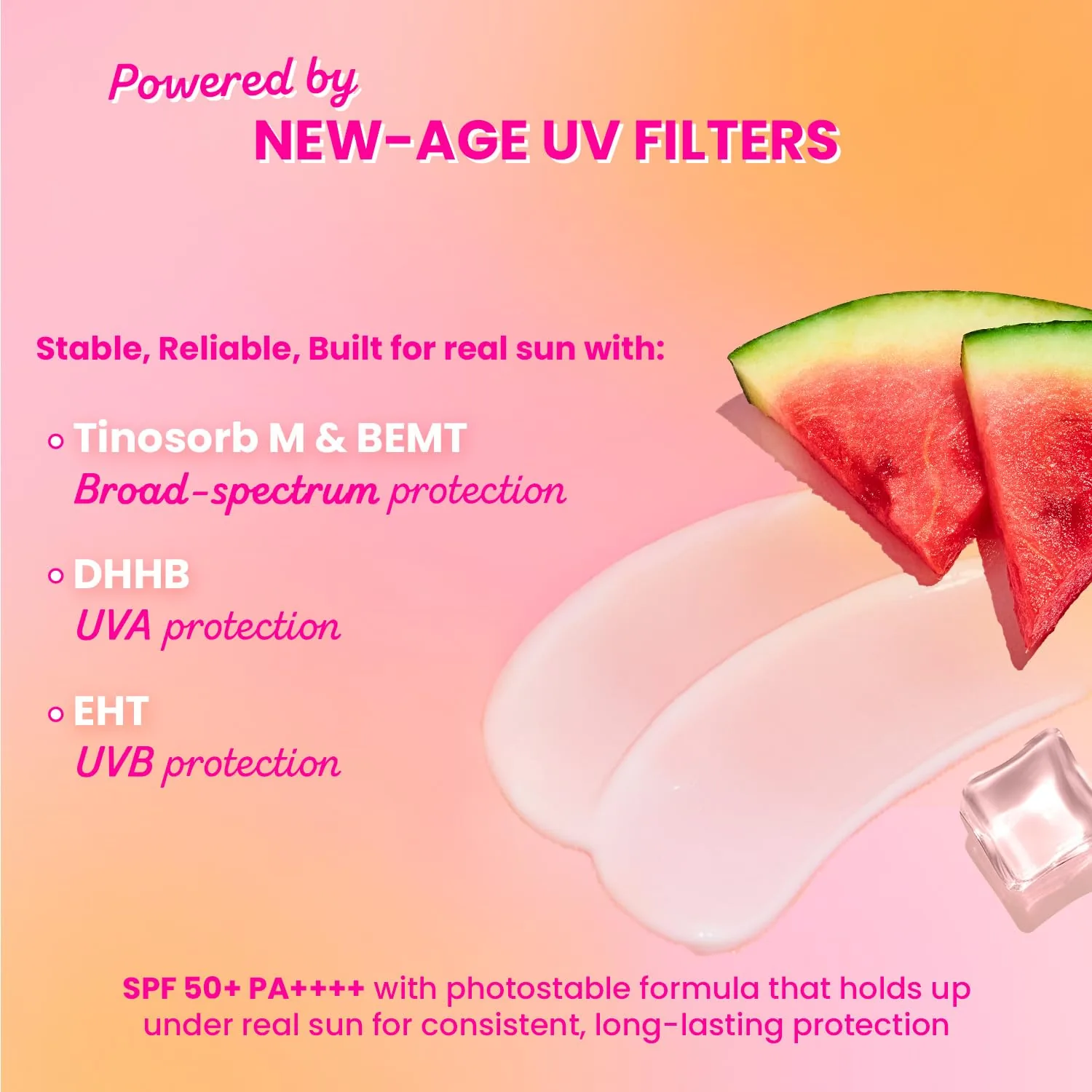 Dot & Key Skincare Watermelon Cooling Sunscreen SPF 50+ PA++++ | Hydrating Gel Sunscreen | Zero White Cast Cooling SPF-1