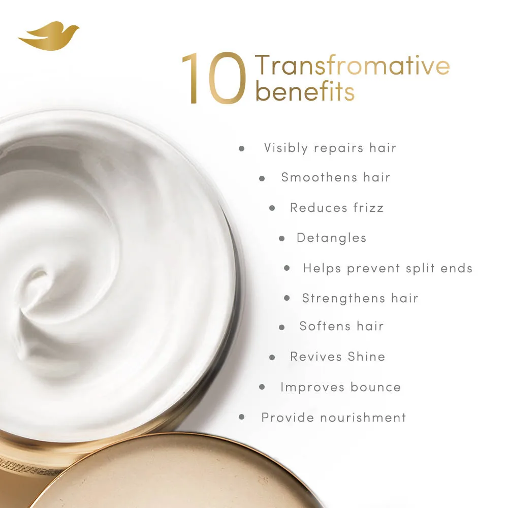 Dove 10 in 1 Deep Repair Treatment Hair Mask | Bio-Protein Fusion | Damaged Hair Therapy-4