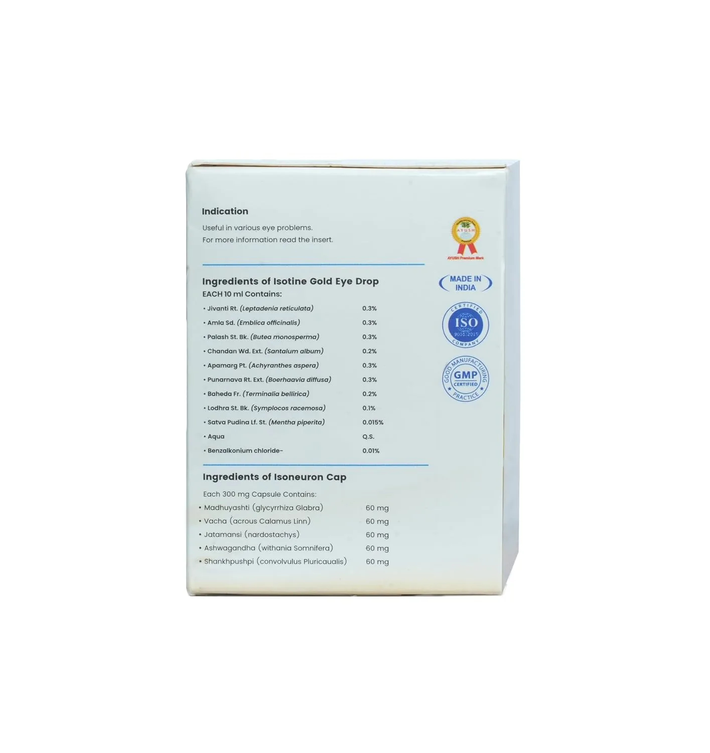 Dr Basu's Ayurvedic Isotine Gold Kit | Dual-Action Eye Care System | Optic Nerve Nourishment & Vision Support-3