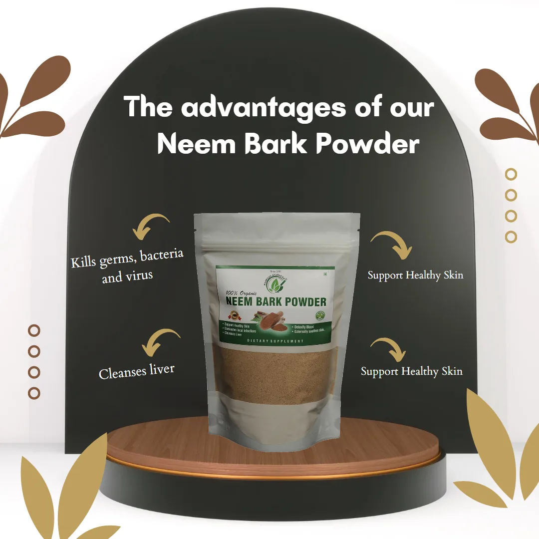 Dr.Bhargav's Neem Bark Powder | Pure Ayurvedic Herbal Supplement | Natural Skin and Scalp Care-4
