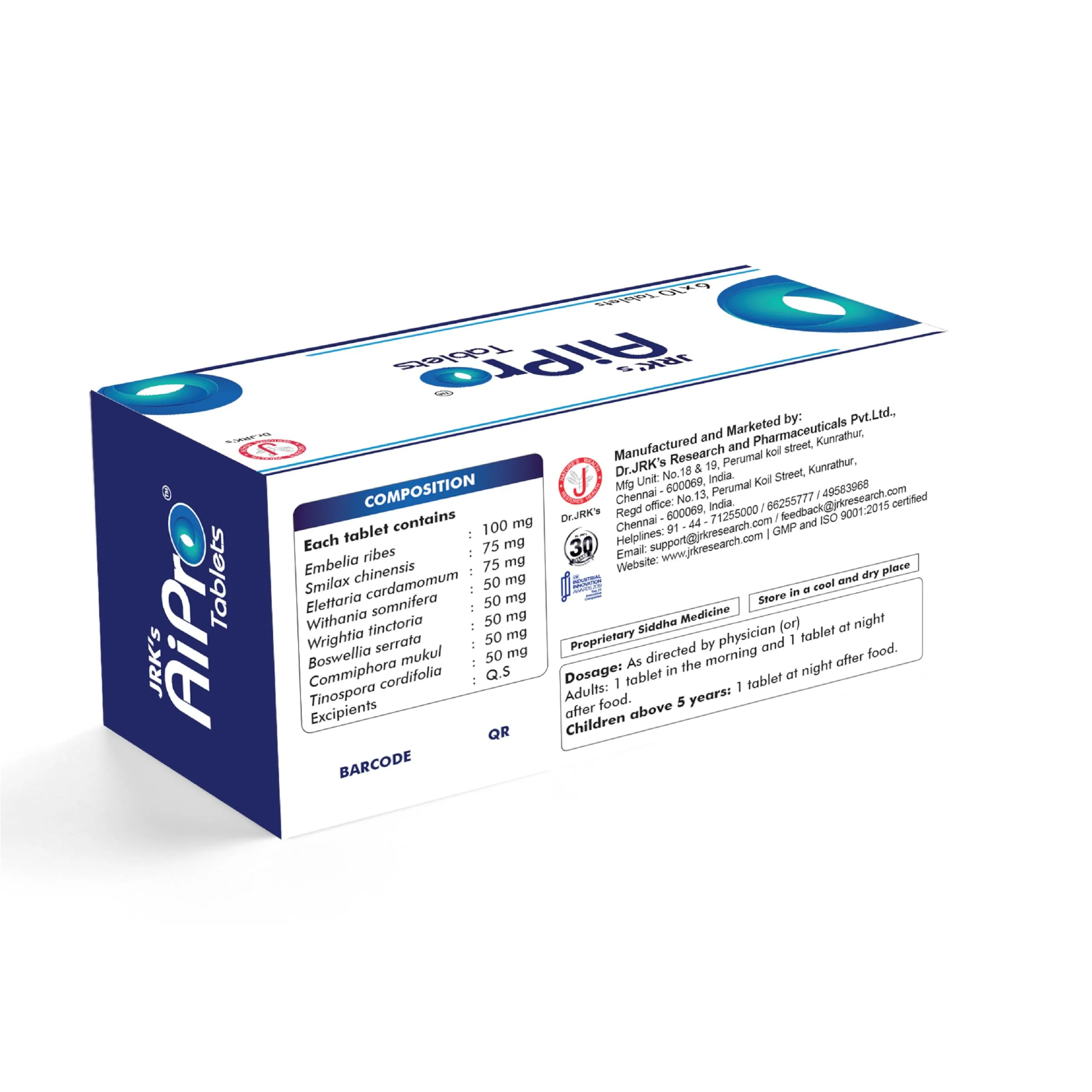 Dr. JRK's Aipro Tablet | Natural Immune Modulator | Chronic Skin & Inflammation Support-2