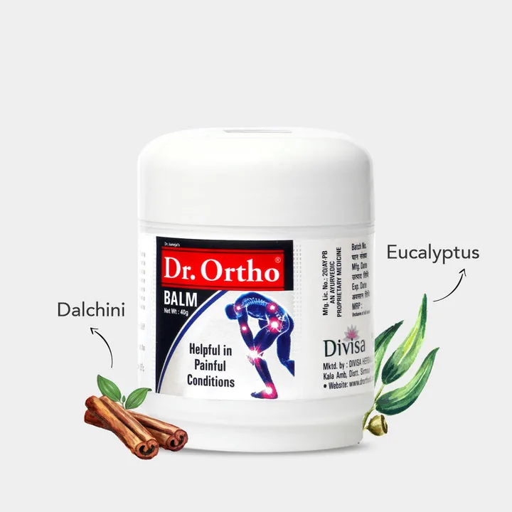 Dr. Ortho Ayurvedic Balm | Pain Relieving Topical Ointment | Fast-Absorbing Herbal Formula-2
