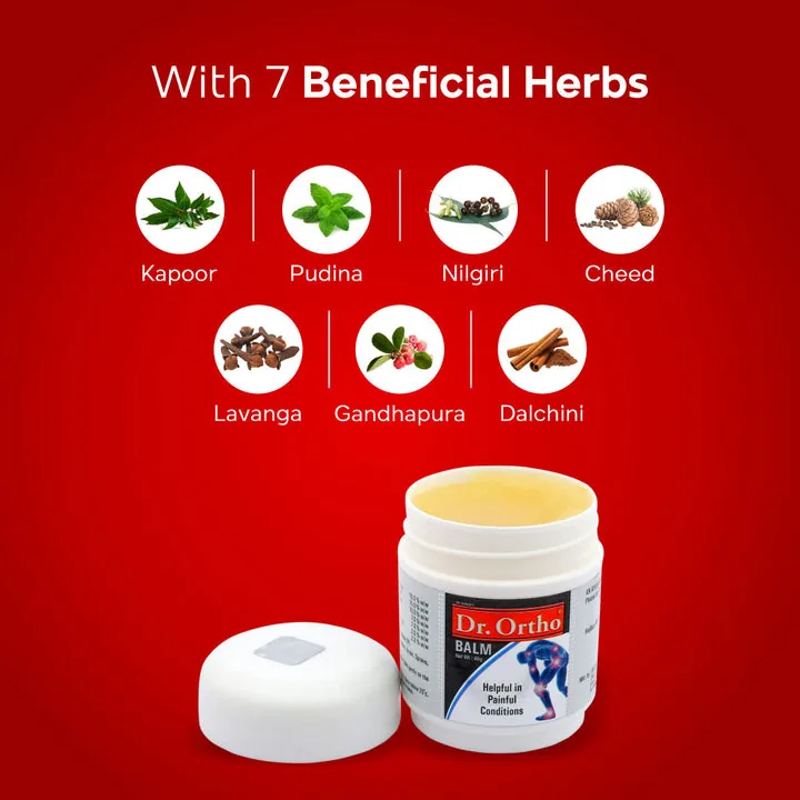 Dr. Ortho Ayurvedic Balm | Pain Relieving Topical Ointment | Fast-Absorbing Herbal Formula-3