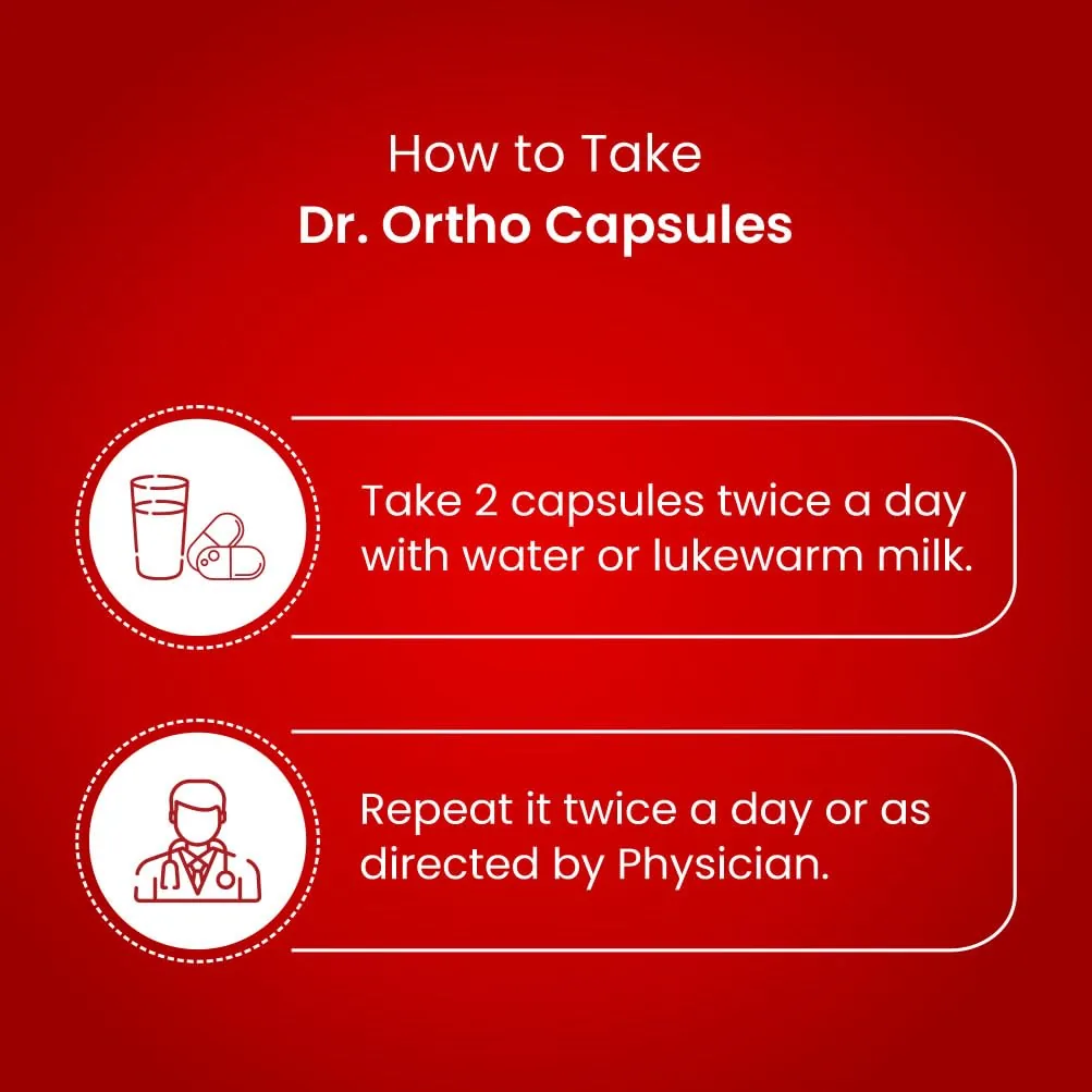 Dr. Ortho Ayurvedic Capsules | Natural Joint Care | Herbal Muscle Comfort Supplement-3