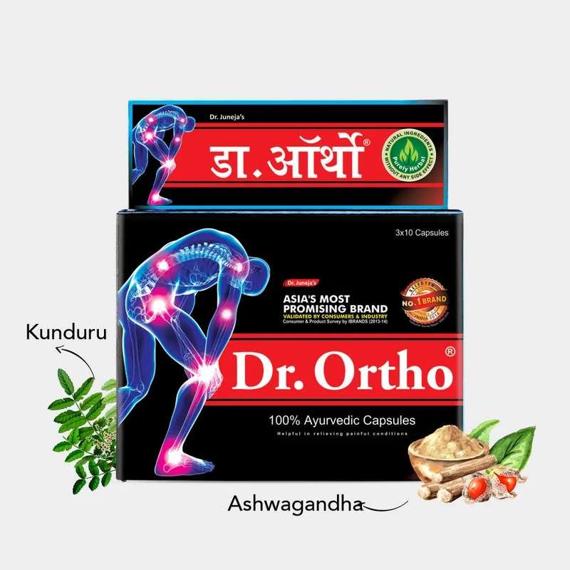 Dr. Ortho Ayurvedic Capsules | Natural Joint Care | Herbal Muscle Comfort Supplement-2