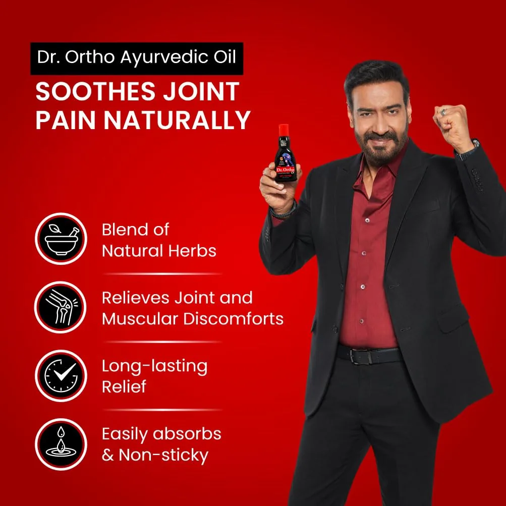 Dr. Ortho Ayurvedic Oil | Herbal Joint Pain Relief Massage Oil | Natural Muscle Stiffness Care-2