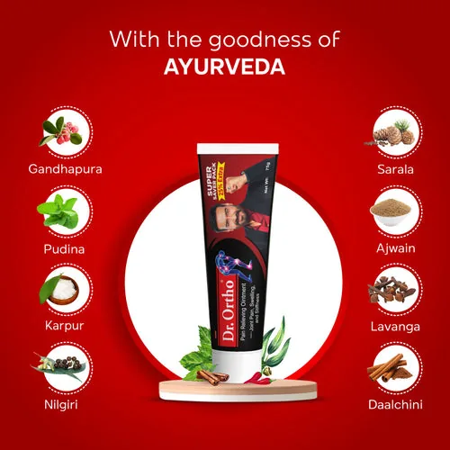Dr. Ortho Ayurvedic Pain Relief Ointment | Herbal Joint & Muscle Comfort | Fast-Absorbing Formula-5