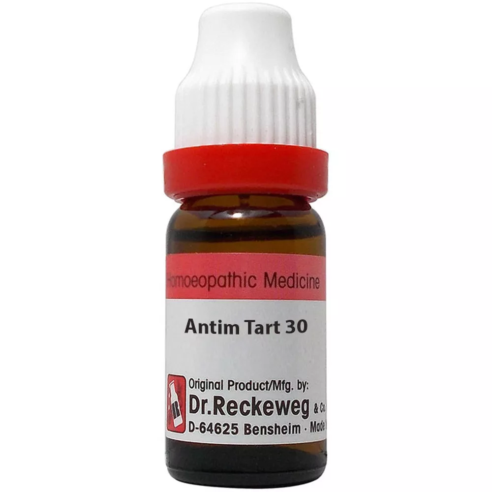 Dr. Reckeweg Antimonium Tartaricum Dilution | Homeopathic Respiratory & Fatigue Relief-1