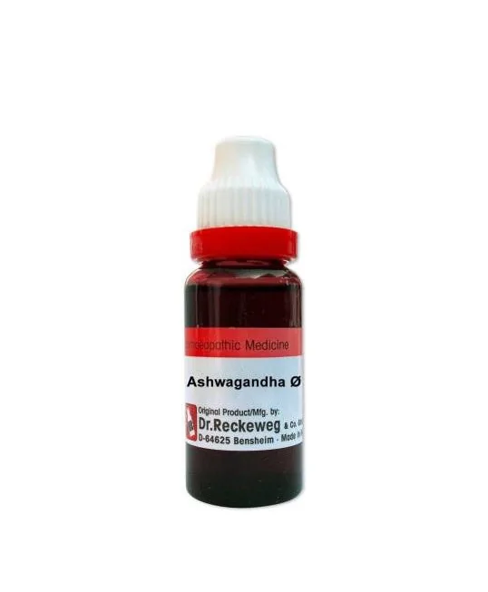 Dr. Reckeweg Ashwagandha Mother Tincture Q | Homeopathic Adaptogen | Natural Stress Relief & Vitality Support