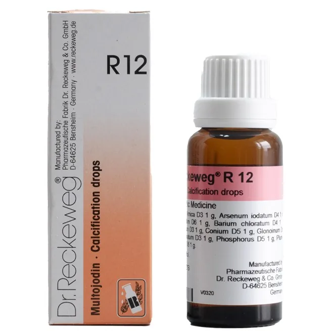 Dr. Reckeweg R12 Calcification Drops | Homeopathic Vascular Support | Arterial & Cognitive Wellness-1