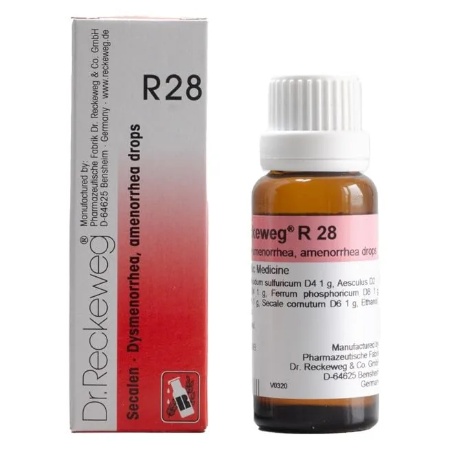 Dr. Reckeweg R28 Drops | Homeopathic Menstrual Support | Relief from Dysmenorrhea and Amenorrhea-2