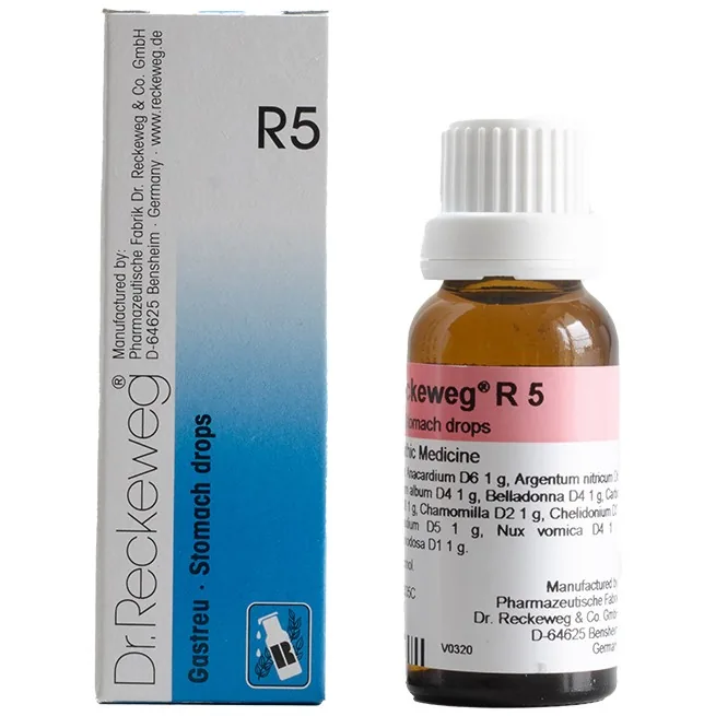 Dr. Reckeweg R5 Gastreu Drops | Homeopathic Stomach & Digestion Care | Natural Gastric Relief-1