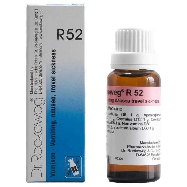Dr. Reckeweg R52 Drops | Homeopathic Travel Sickness Remedy | Nausea & Vomiting Relief-1