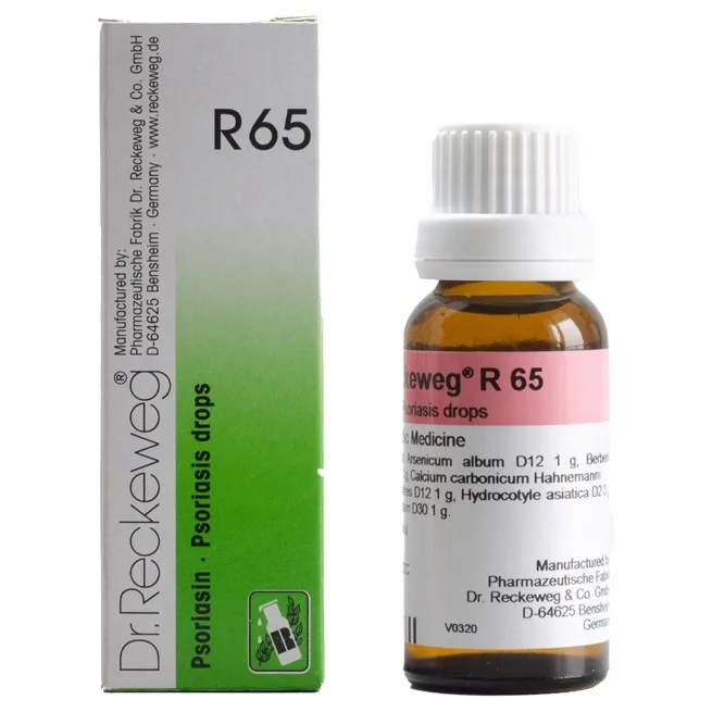 Dr. Reckeweg R65 Psoriasis Drops | Homeopathic Formula for Dry & Cracked Skin-1
