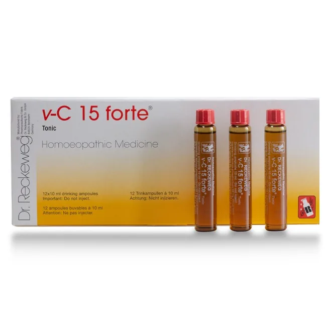 Dr. Reckeweg V-C 15 Forte Tonic | Homeopathic Energy & Nerve Support | Vitality Liquid Ampoules-1