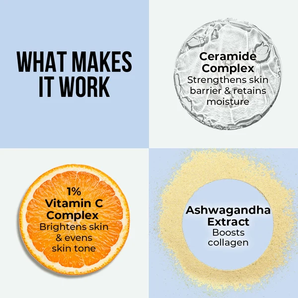 Dr. Sheth's Ceramide & Vitamin C Oil Free Moisturizer | Hydrating & Brightening Face Cream | Non-Greasy Daily Skincare-7