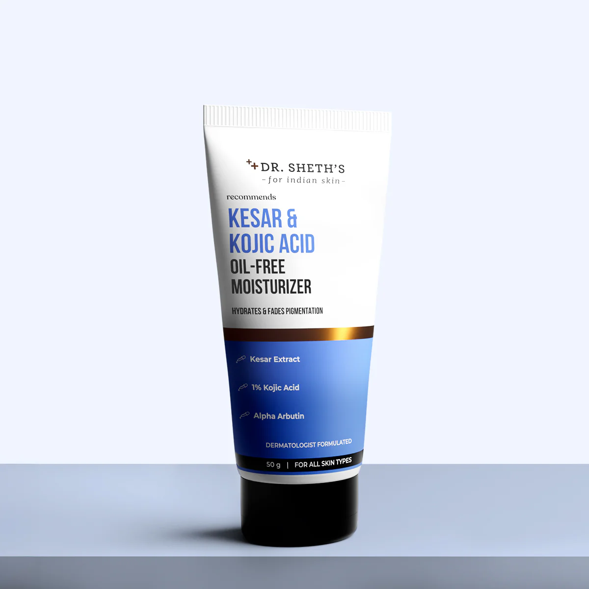 Dr. Sheth's Kesar & Kojic Acid Oil-Free Moisturizer - Hydrates & Fades Pigmentation-2